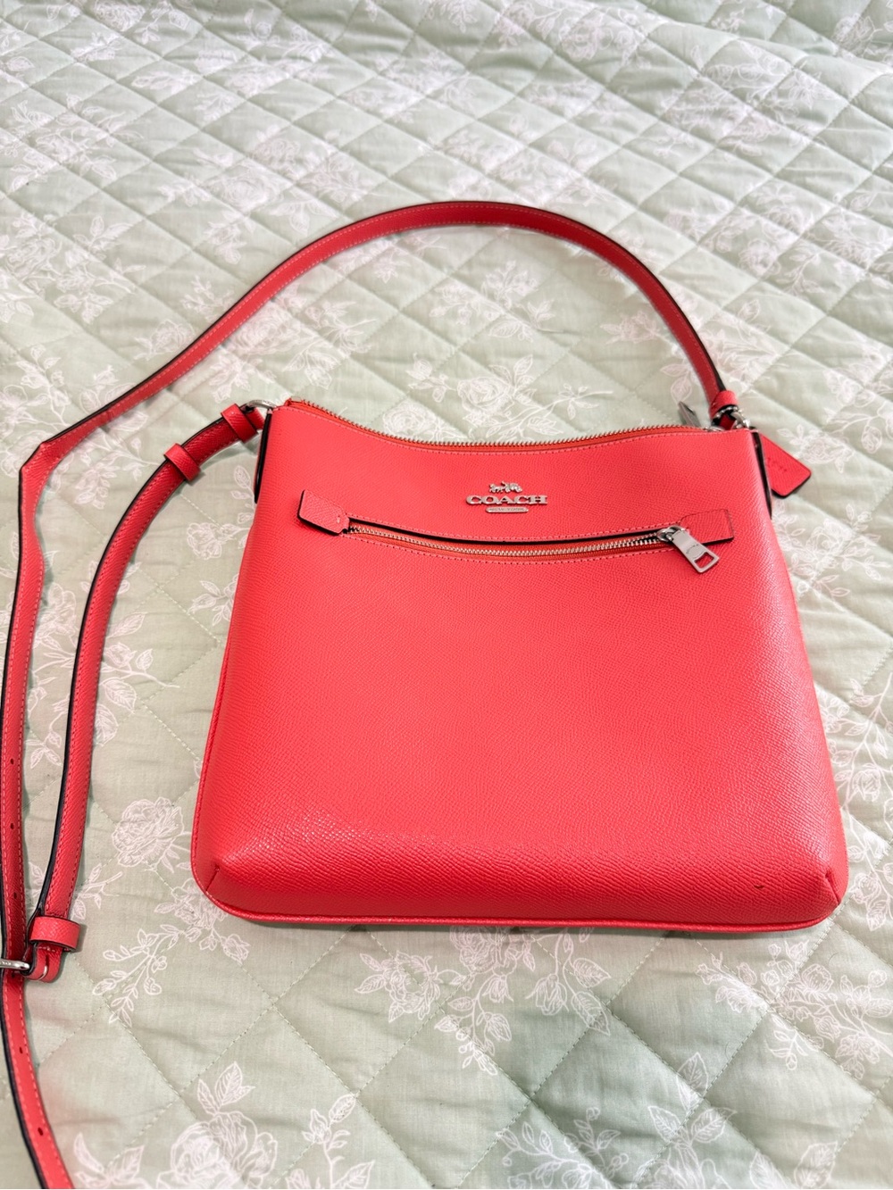 Coach Rowen Red Leather Crossbody Bag
